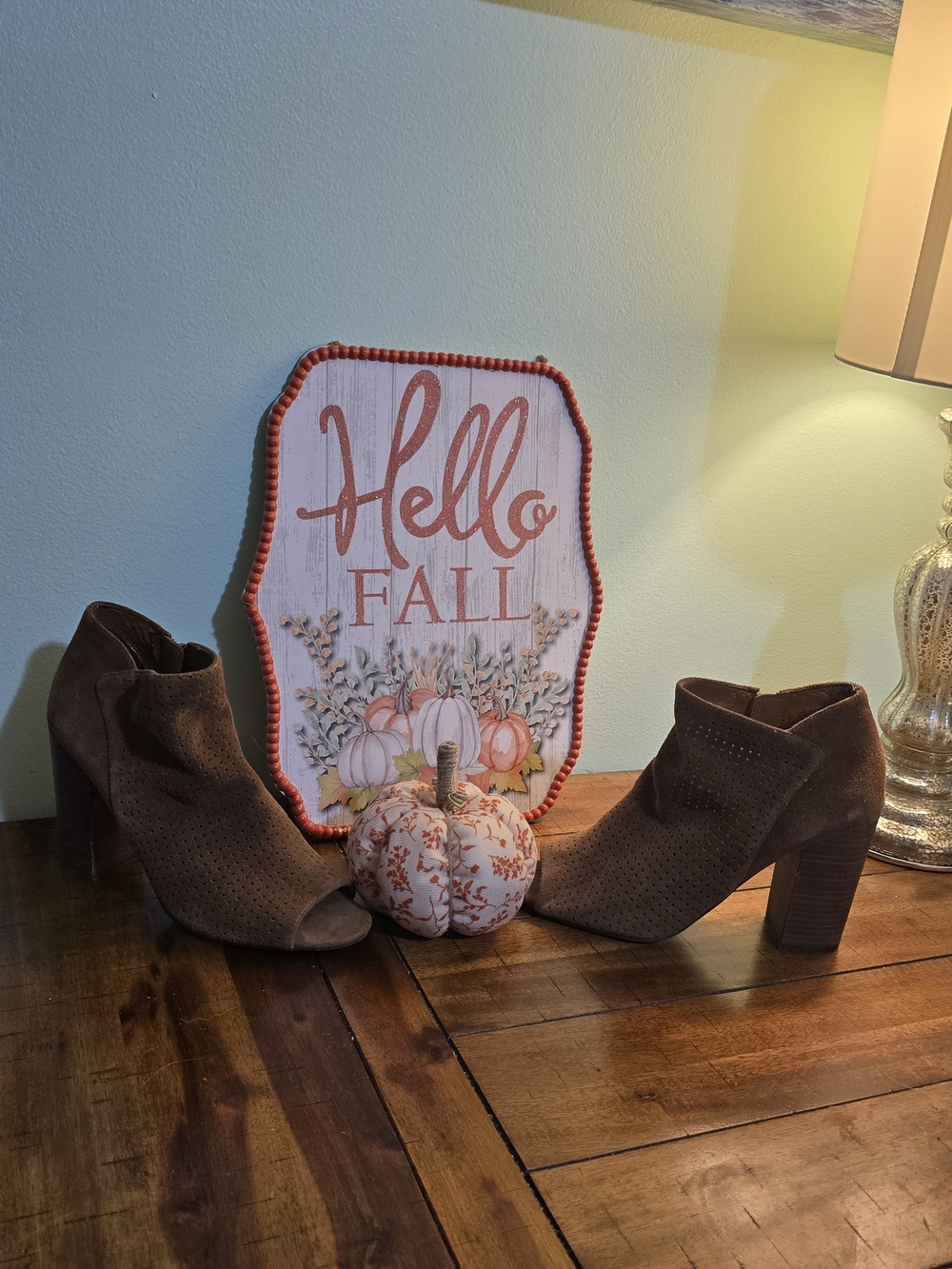 Jessica Simpson Brown Suede Open-Toe Ankle Booties